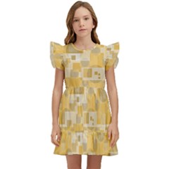 Background Abstract Kids  Winged Sleeve Dress