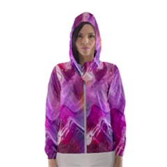 Background-color Women s Hooded Windbreaker