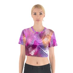 Background-color Cotton Crop Top by nate14shop