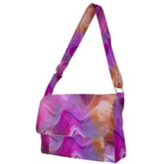 Background-color Full Print Messenger Bag (s)