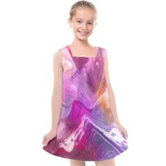 Background-color Kids  Cross Back Dress by nate14shop