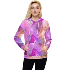 Background-color Women s Lightweight Drawstring Hoodie