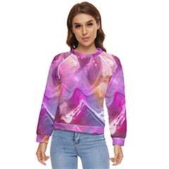 Background-color Women s Long Sleeve Raglan Tee