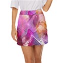 Background-color Mini Front Wrap Skirt View1