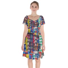 Beverages Short Sleeve Bardot Dress