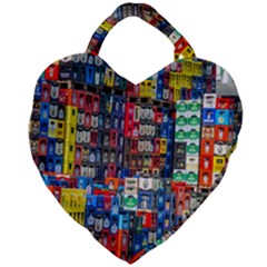 Beverages Giant Heart Shaped Tote by nate14shop