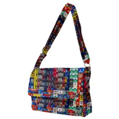 Beverages Full Print Messenger Bag (m)