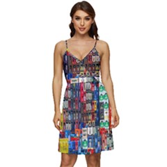 Beverages V-neck Pocket Summer Dress 