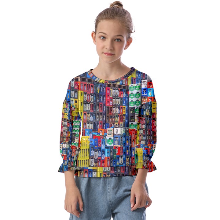 Beverages Kids  Cuff Sleeve Top