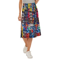 Beverages Midi Panel Skirt