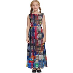 Beverages Kids  Satin Sleeveless Maxi Dress