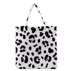 Blak-white-tiger-polkadot Grocery Tote Bag by nate14shop