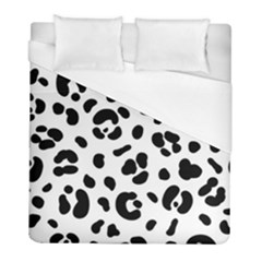 Blak-white-tiger-polkadot Duvet Cover (full/ Double Size) by nate14shop