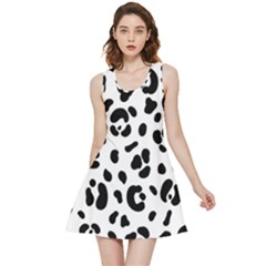 Blak-white-tiger-polkadot Inside Out Reversible Sleeveless Dress by nate14shop