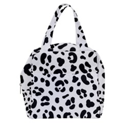 Blak-white-tiger-polkadot Boxy Hand Bag by nate14shop