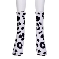 Blak-white-tiger-polkadot Crew Socks by nate14shop