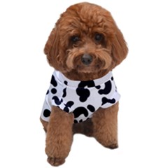 Blak-white-tiger-polkadot Dog T-shirt by nate14shop