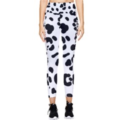 Blak-white-tiger-polkadot Pocket Leggings 