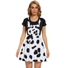 Blak-white-tiger-polkadot Apron Dress