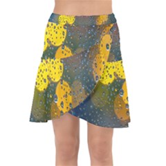 Bokeh Wrap Front Skirt