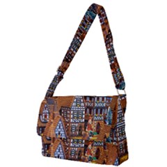 Christmas-motif Full Print Messenger Bag (l) by nate14shop