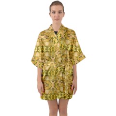 Cloth 001 Half Sleeve Satin Kimono  by nate14shop