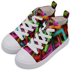 Construction-set Kids  Mid-top Canvas Sneakers by nate14shop