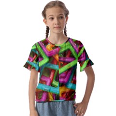 Construction-set Kids  Cuff Sleeve Scrunch Bottom Tee