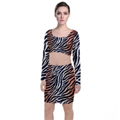 Cuts  Catton Tiger Top And Skirt Sets by nate14shop