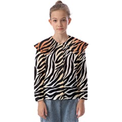 Cuts  Catton Tiger Kids  Peter Pan Collar Blouse by nate14shop