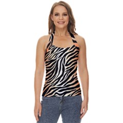 Cuts  Catton Tiger Basic Halter Top