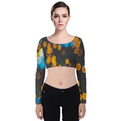 Desktop Velvet Long Sleeve Crop Top by nate14shop