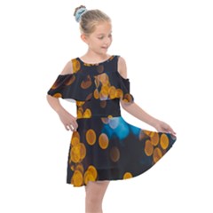 Desktop Kids  Shoulder Cutout Chiffon Dress