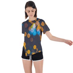 Desktop Asymmetrical Short Sleeve Sports Tee