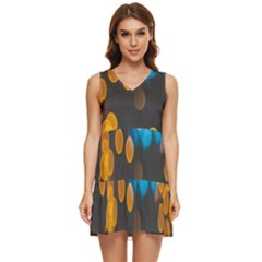 Desktop Tiered Sleeveless Mini Dress