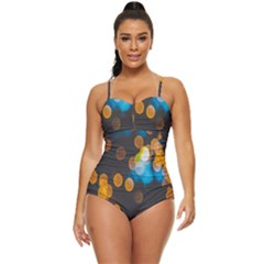 Desktop Retro Full Coverage Swimsuit