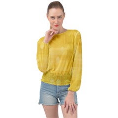 Digital-paper Banded Bottom Chiffon Top by nate14shop