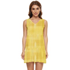 Digital-paper Tiered Sleeveless Mini Dress by nate14shop