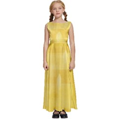 Digital-paper Kids  Satin Sleeveless Maxi Dress