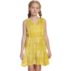 Digital-paper Kids  Sleeveless Tiered Mini Dress