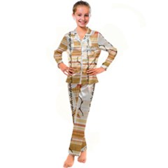 Easter 001 Kid s Satin Long Sleeve Pajamas Set by nate14shop