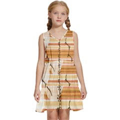 Easter 001 Kids  Sleeveless Tiered Mini Dress