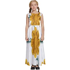 Easter Kids  Satin Sleeveless Maxi Dress