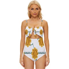 Easter Knot Front One-piece Swimsuit