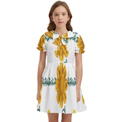 Easter Kids  Bow Tie Puff Sleeve Dress