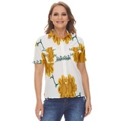 Easter Women s Short Sleeve Double Pocket Shirt