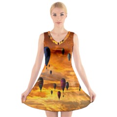 Emotions V-neck Sleeveless Dress