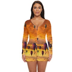 Emotions Long Sleeve Boyleg Swimsuit