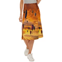 Emotions Midi Panel Skirt