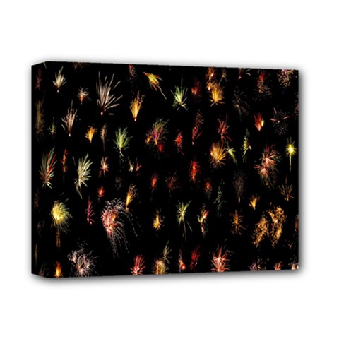 Fireworks- Deluxe Canvas 14  X 11  (stretched)